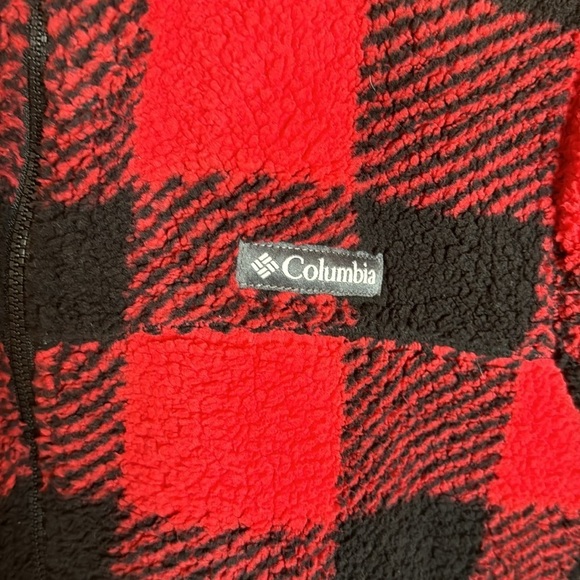 NWT Columbia Women's West Bend Full Zip Red Lily Check Print Size Medium - Picture 8 of 13